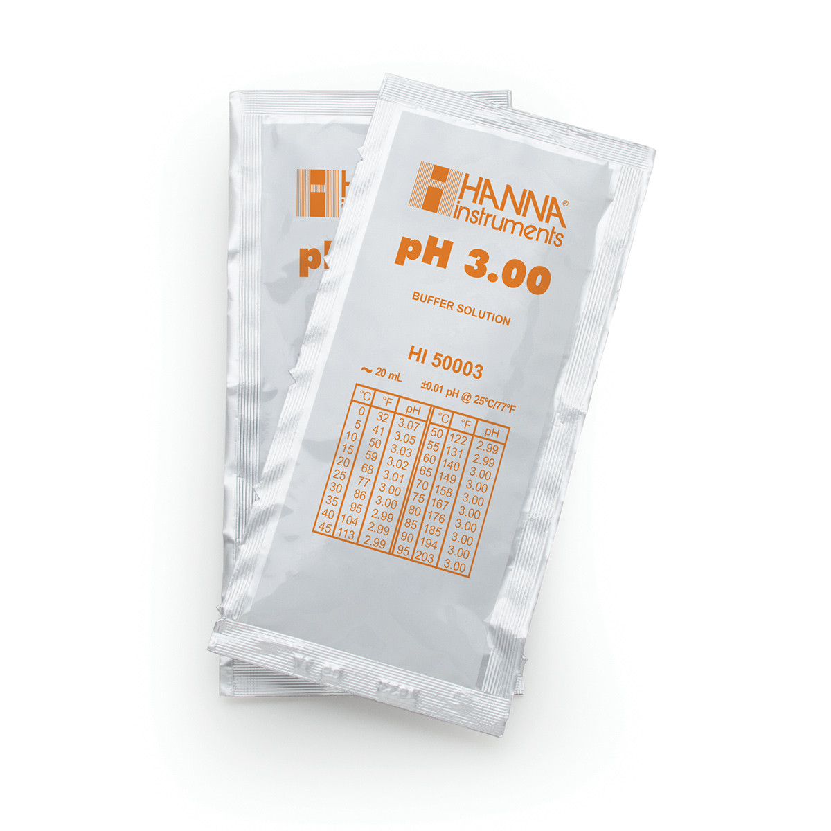 HI50003-02 pH 3.00 Technical Calibration Buffer (25 x 20 mL) Sachets