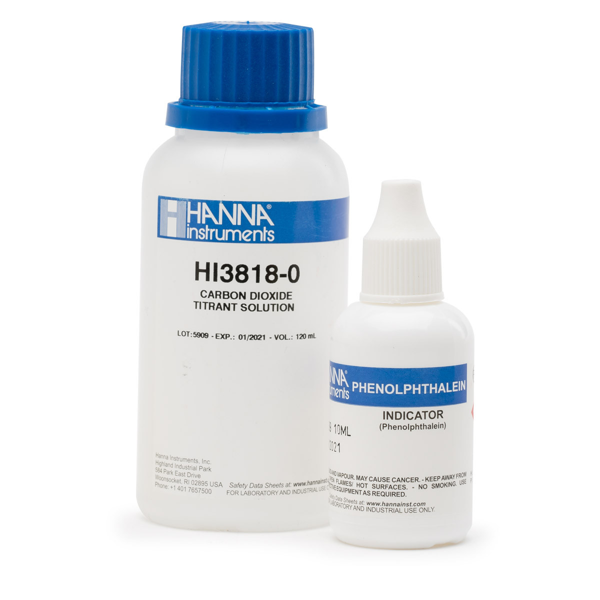 HI3818-100 Carbon Dioxide Test Kit Reagents (110 tests)