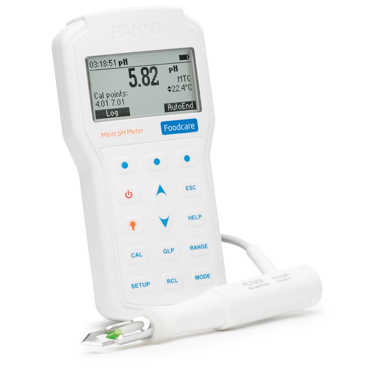 Professional Portable Meat pH Meter - HI98163