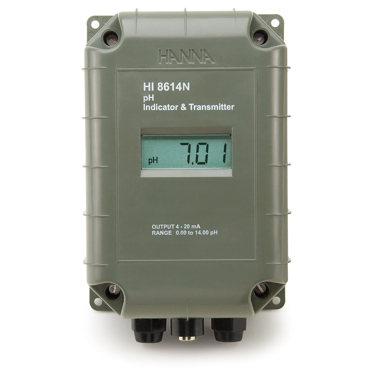 pH Transmitter with 4-20 mA Galvanically Isolated Output - HI8614