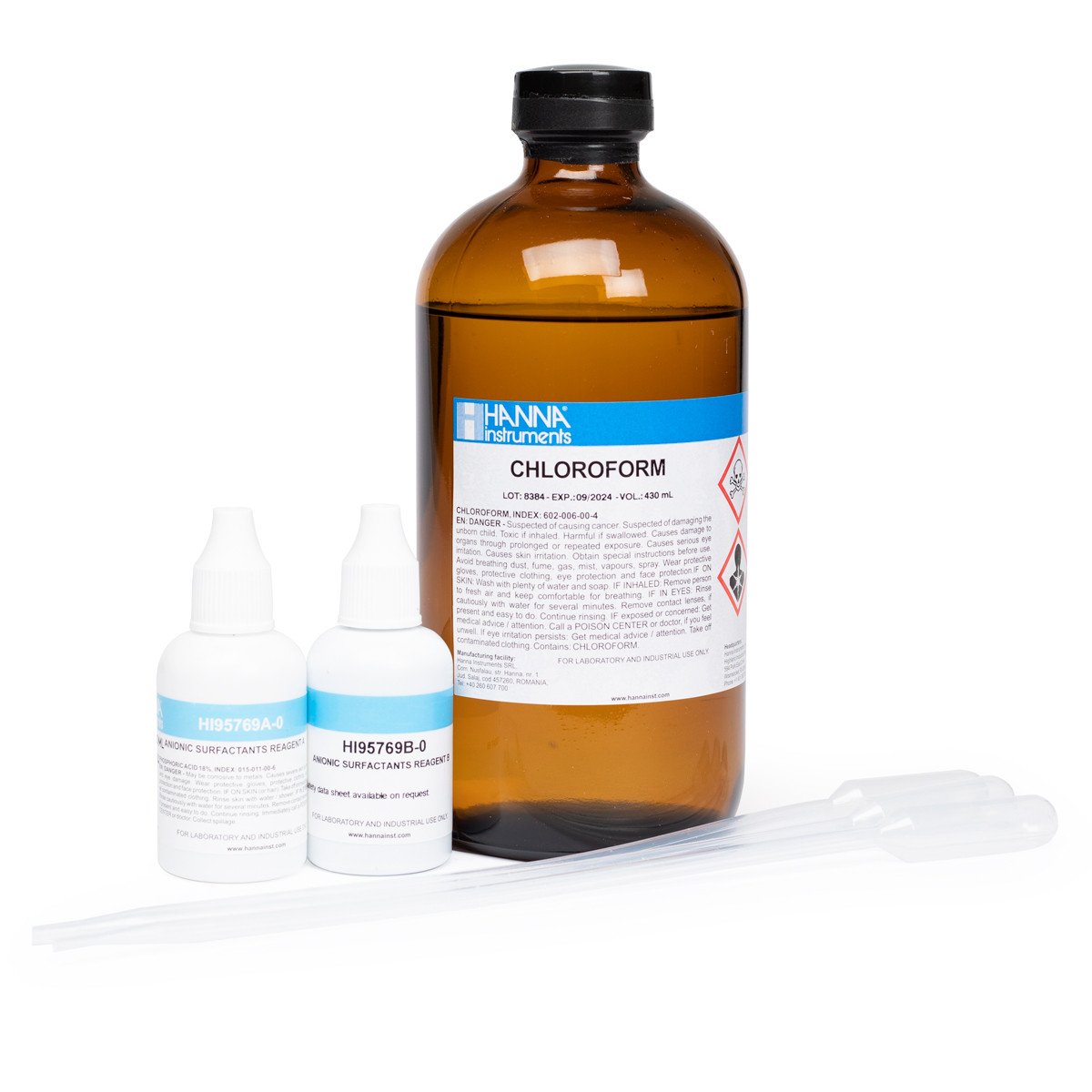 Anionic Surfactants Reagents (40 tests) - HI95769-01