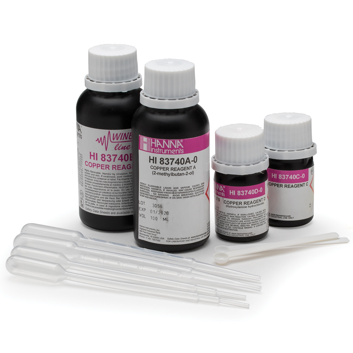 Copper Reagent Set for Wine - HI83740-20