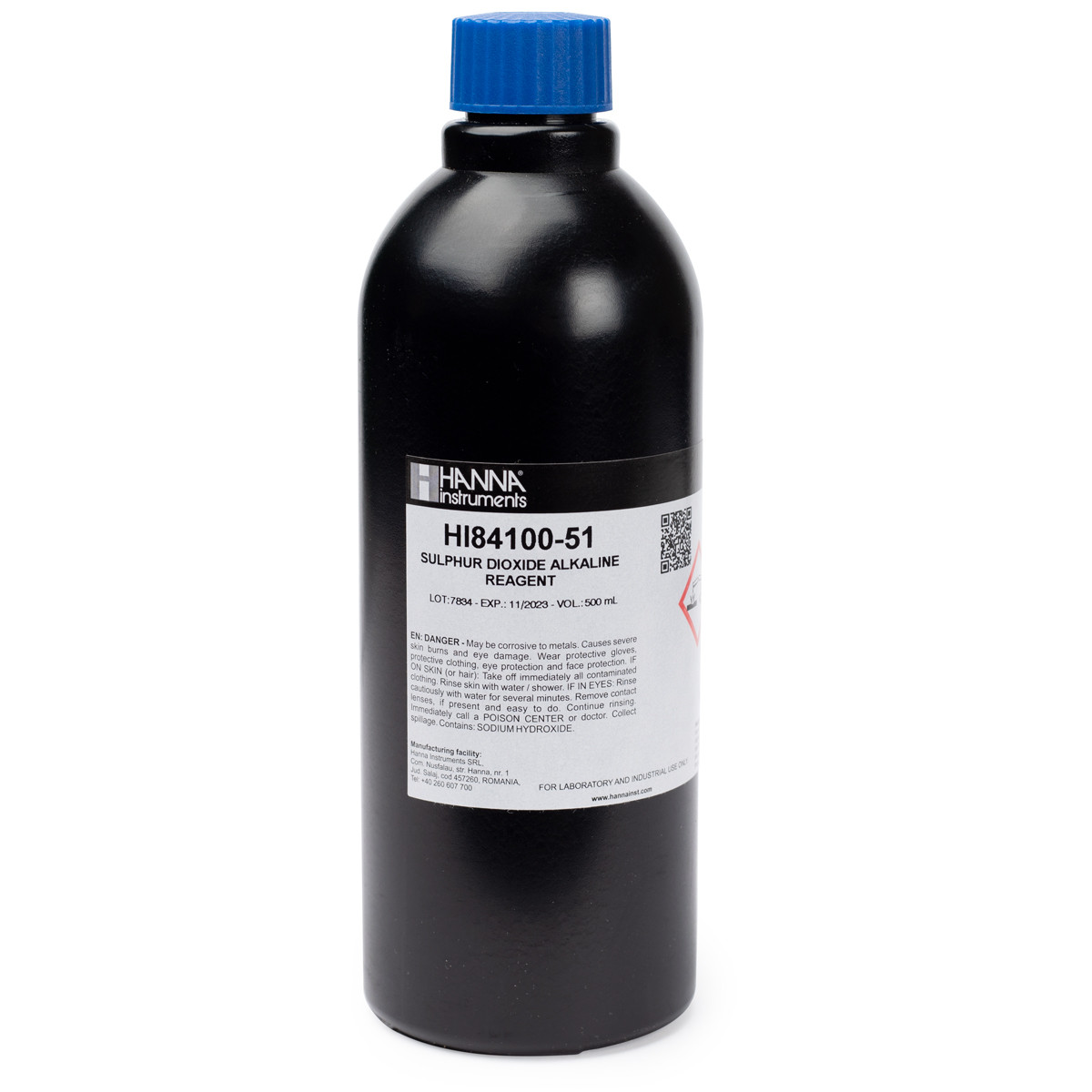 Alkaline Reagent for Total Sulfur Dioxide - HI84100-51