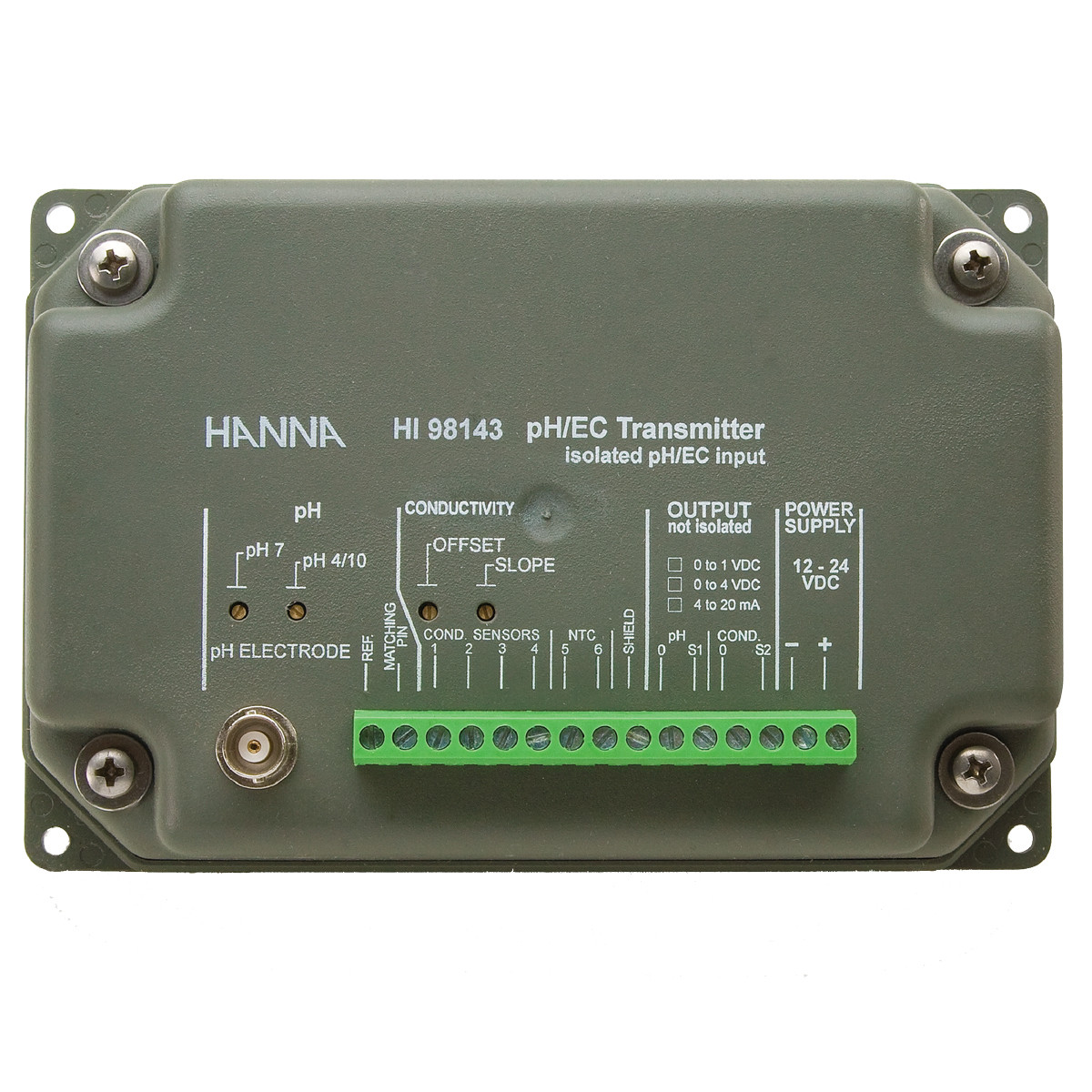 pH and EC Transmitter with Galvanic Isolated Output - HI98143
