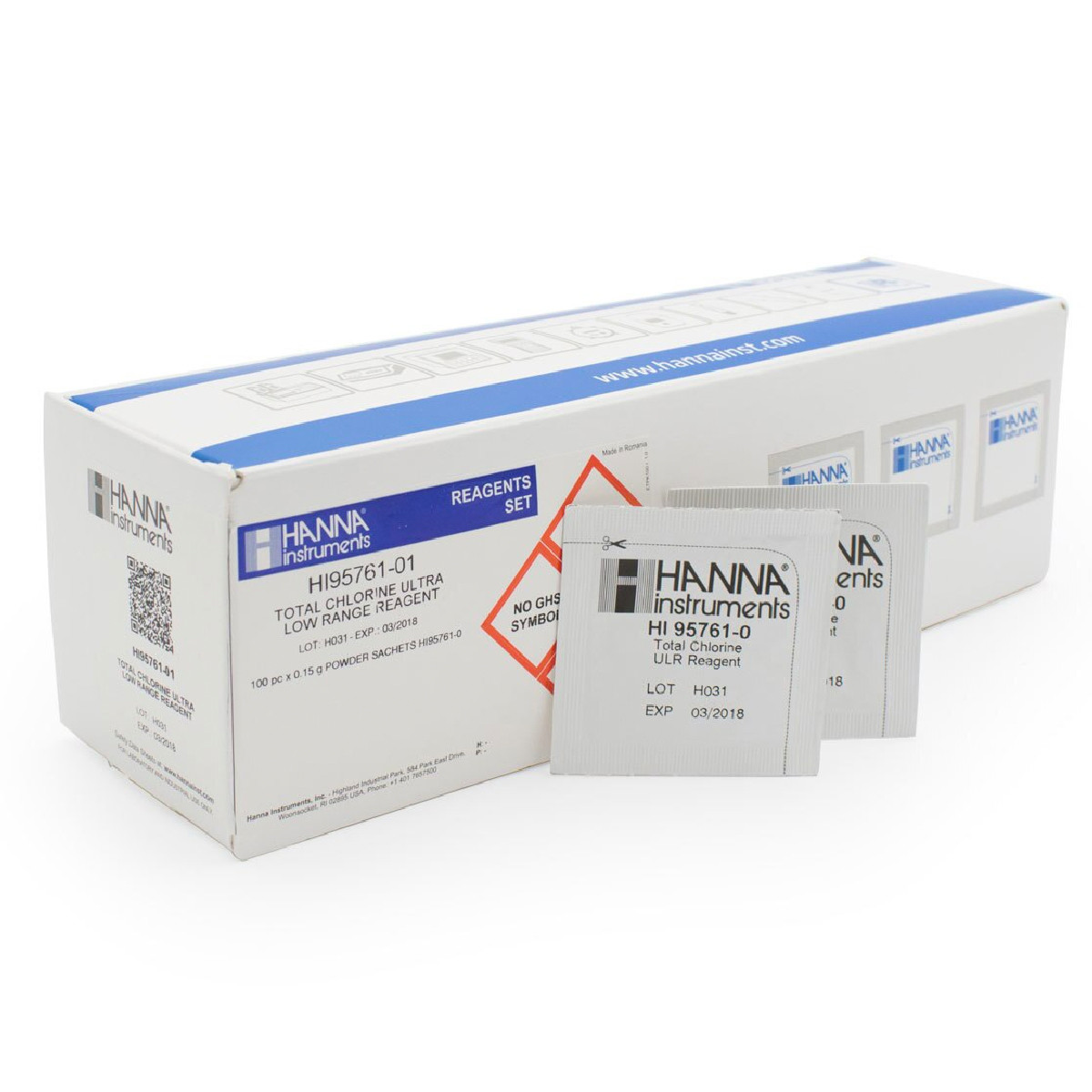 Total Chlorine Ultra Low Range Reagents (100 tests) - HI95761-01