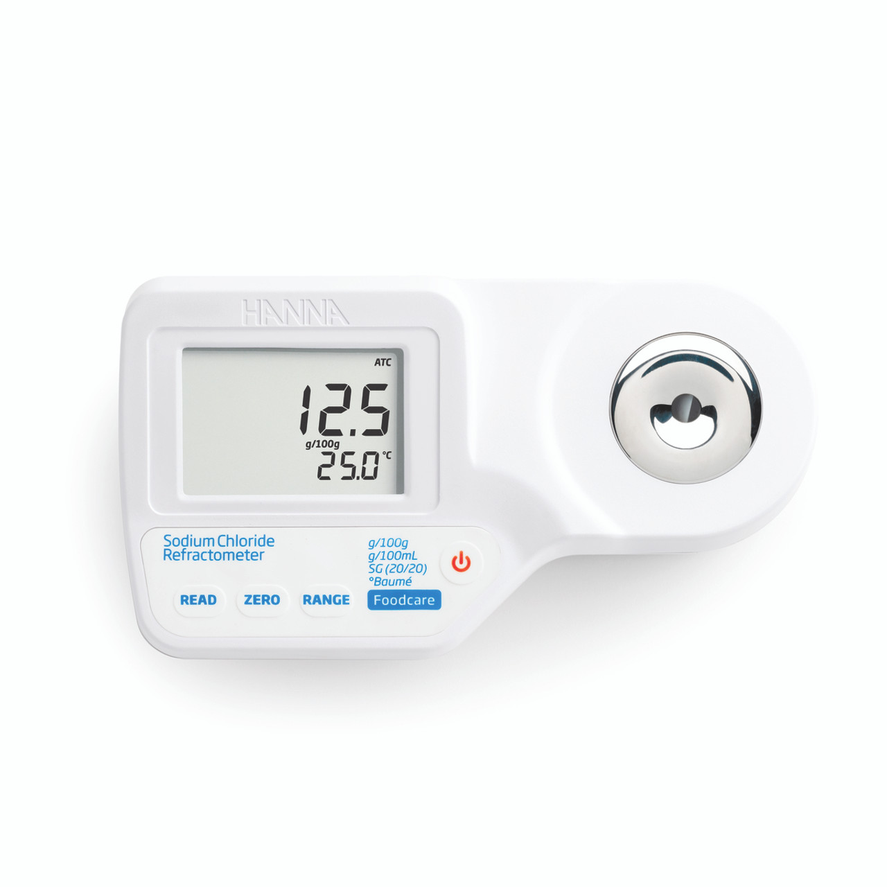 デジタル塩分計(食塩用) HI96821 【ハンナ】 Digital Refractometer for Measuring Sodium Chloride in Food