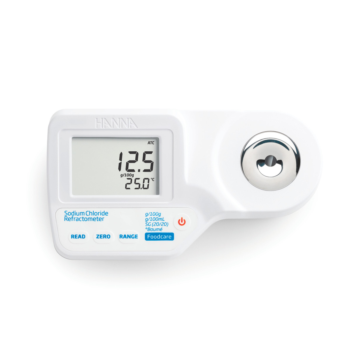 Digital Refractometer for Measuring Sodium Chloride in Food - HI96821