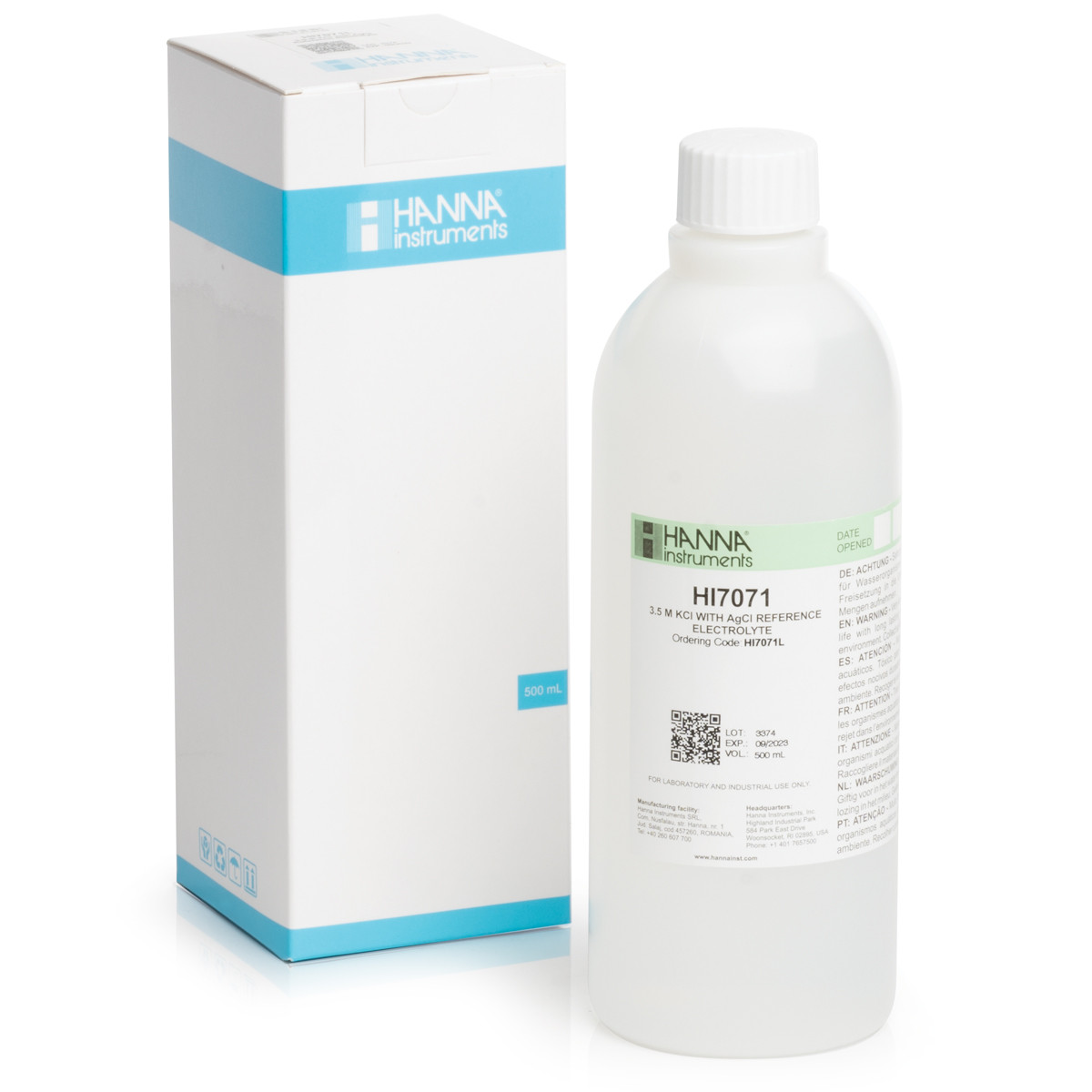 その他 salt HI7071L Electrolyte Fill Solution, 3.5M KCl + AgCl (500 mL)