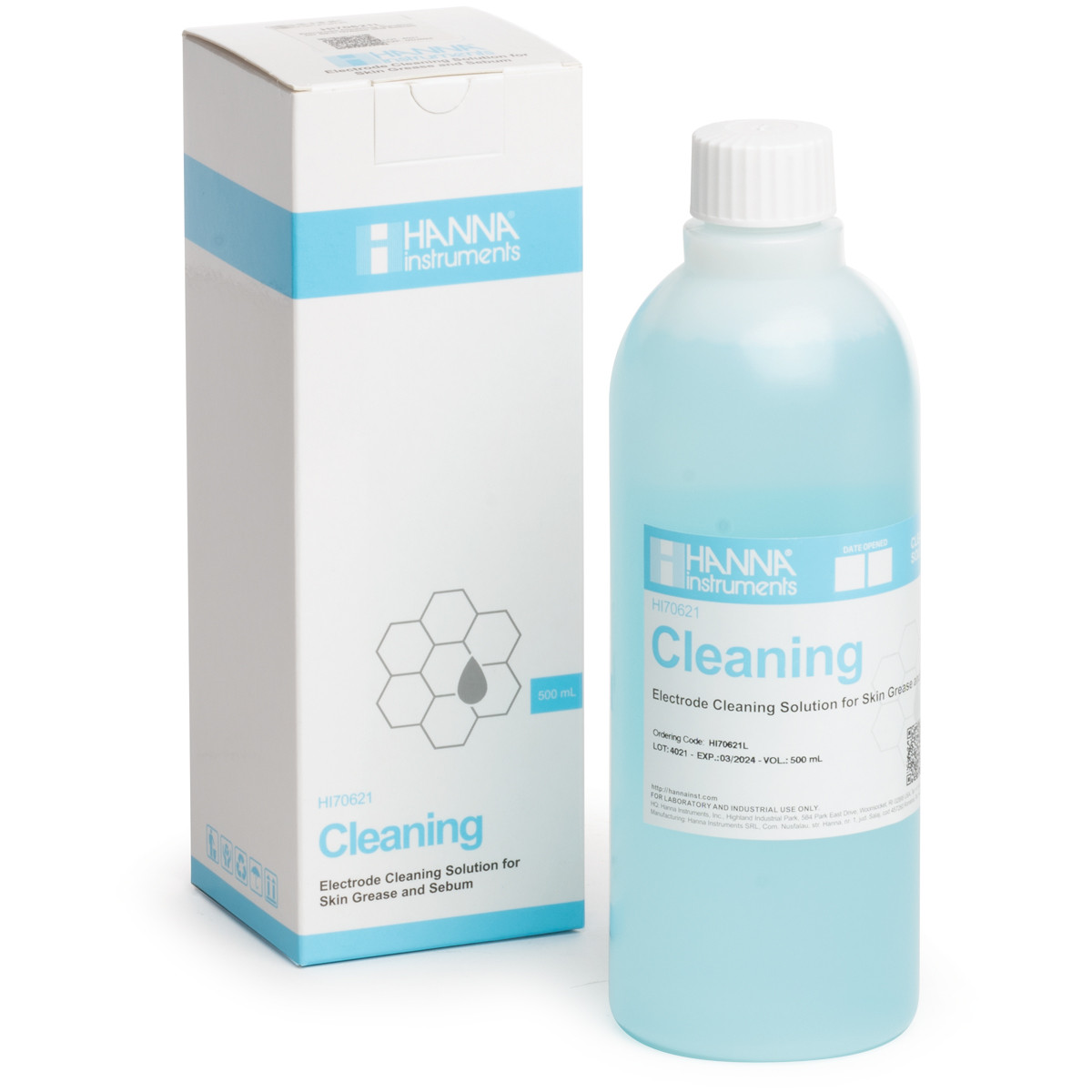 HI70621L Cleaning Solution for Skin Grease and Sebum (500 mL)