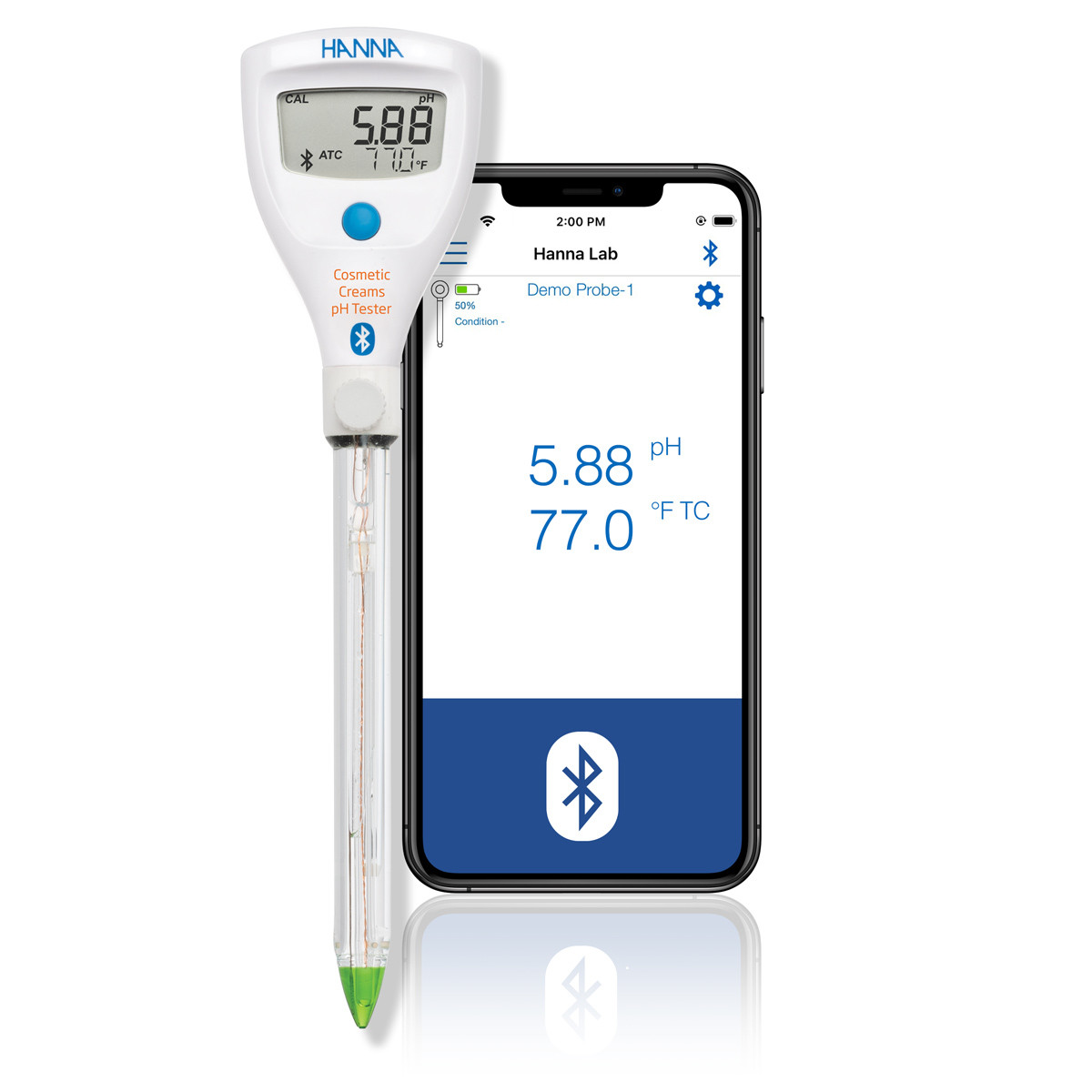 HALO2 Wireless pH Tester for Cosmetic Creams - HI9810432