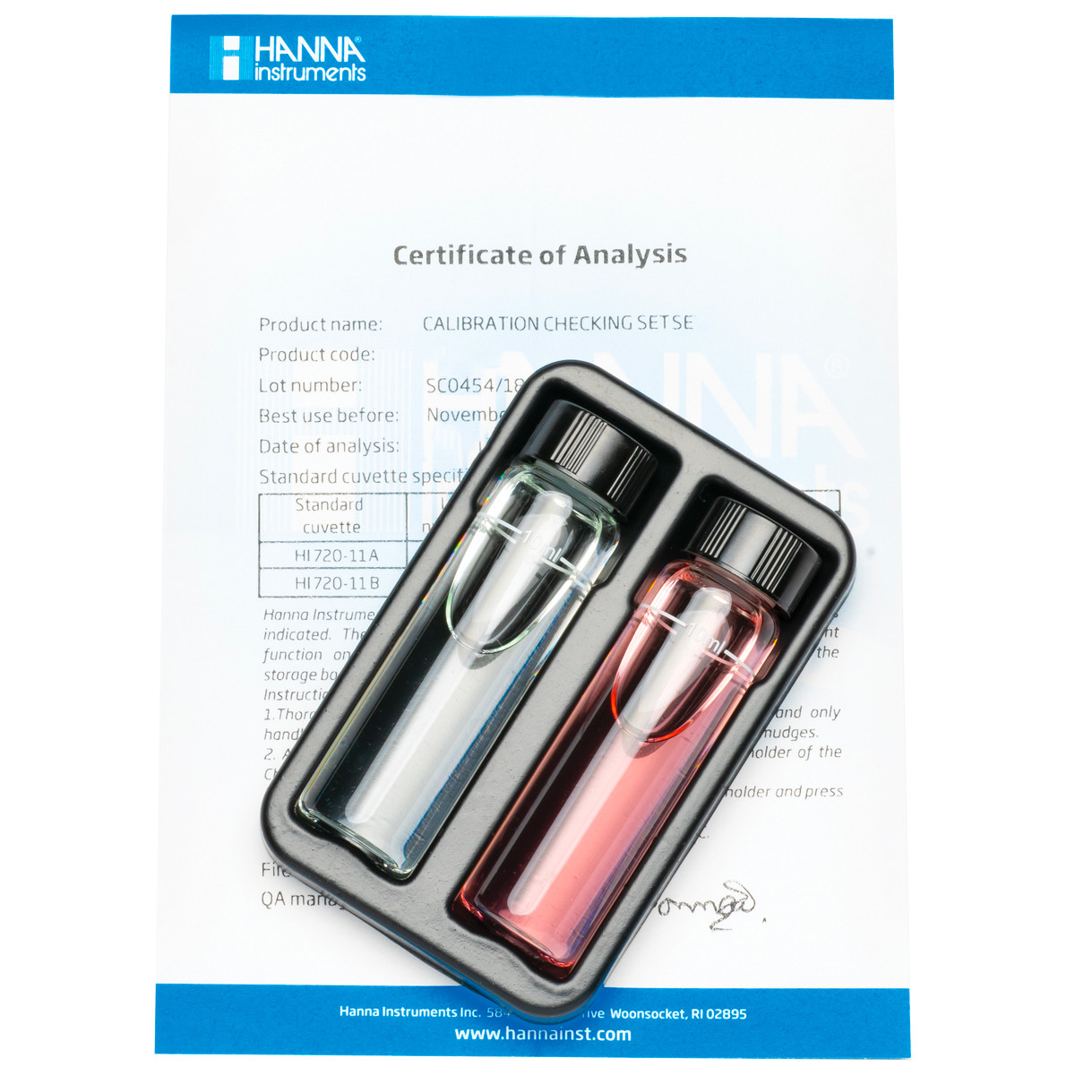 Total Hardness Low Range Certified Standard Kit - HI735-11