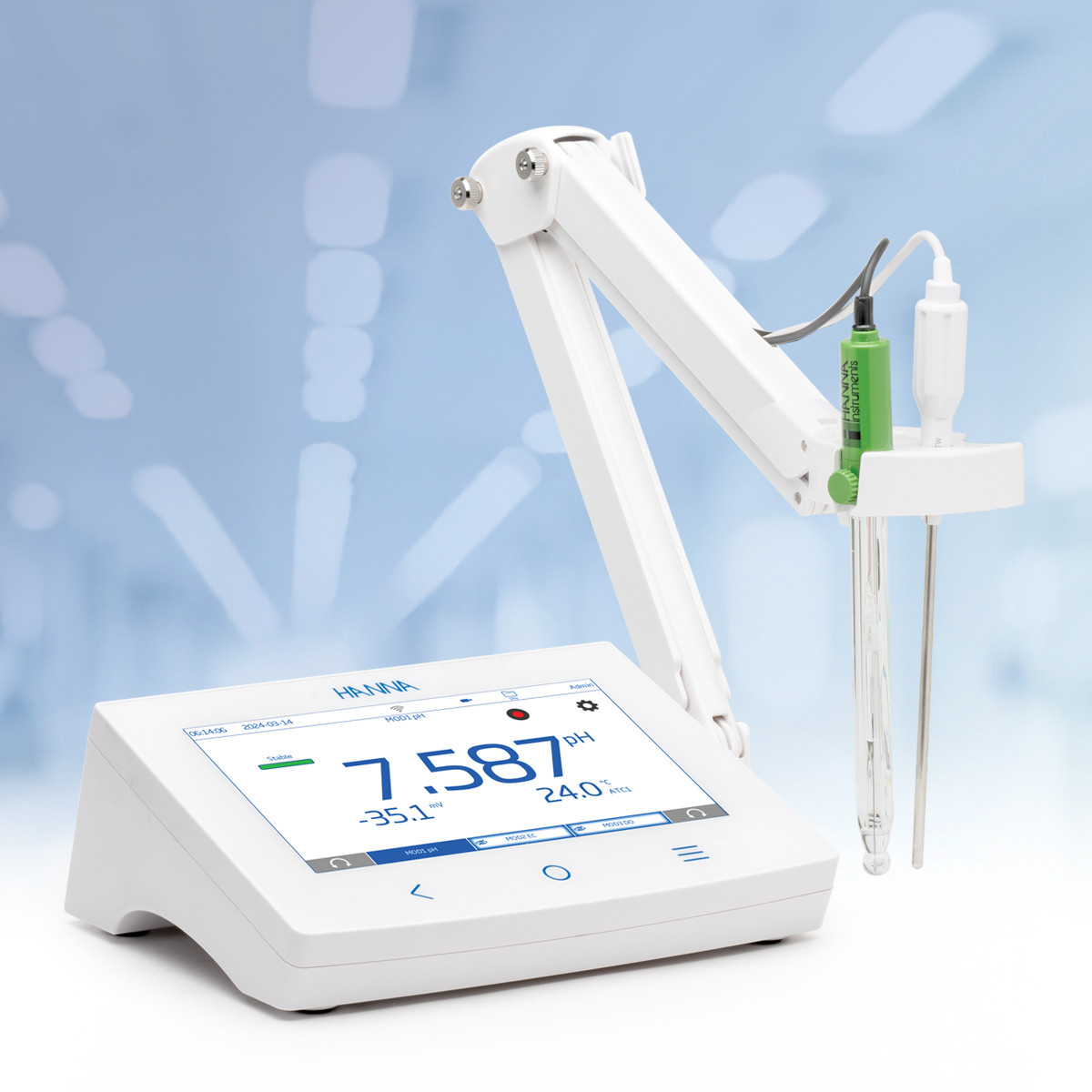 Hii!!です！ pH/ORP/ISE Advanced Benchtop Meter Kit (HI6222-01) | Hanna Instruments