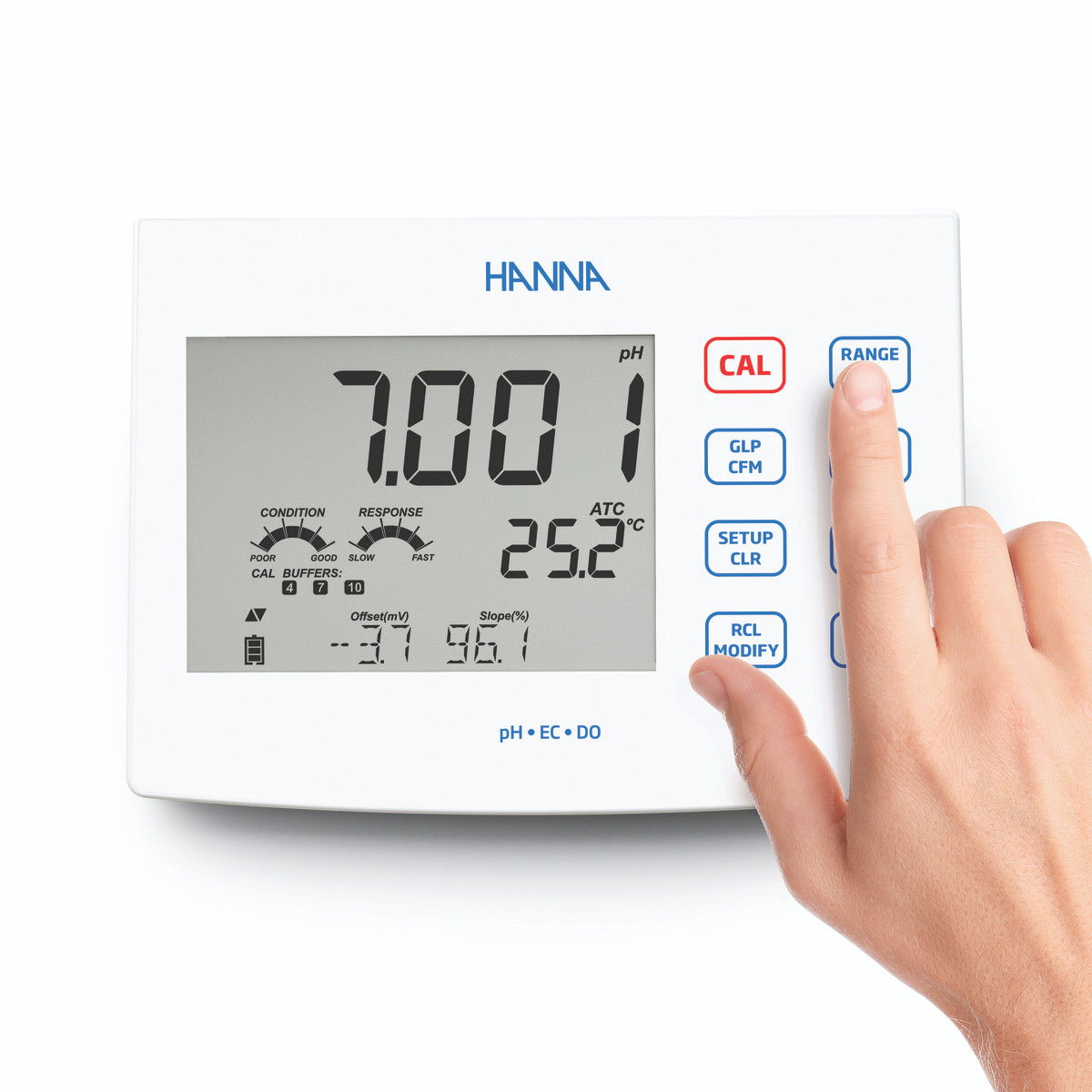 pH, EC, TDS, DO Simple Benchtop Meter (HI2600) | Hanna Instruments