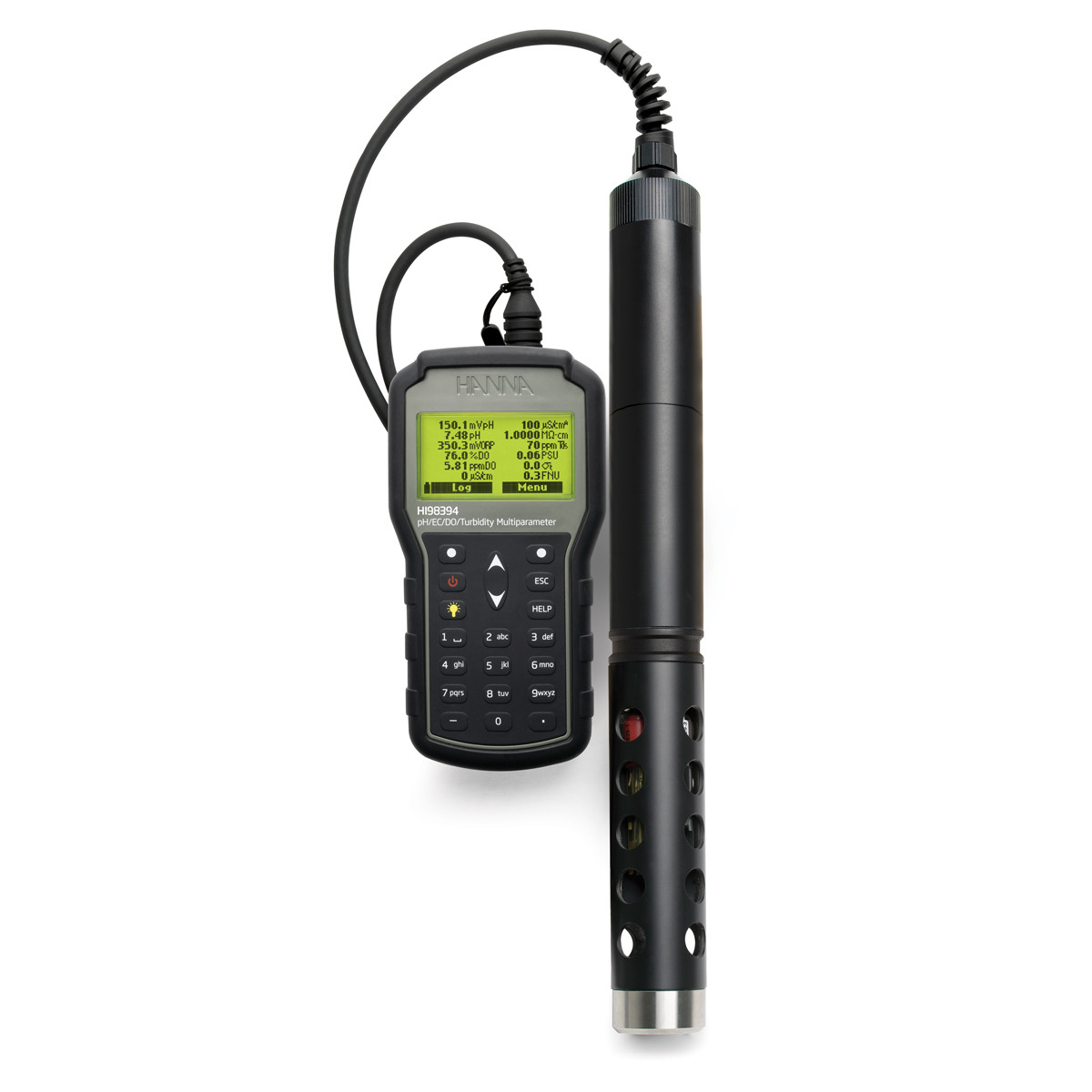 Portable Multiparameter pH/EC/ISE/Turbidity/DO Meter with GPS and