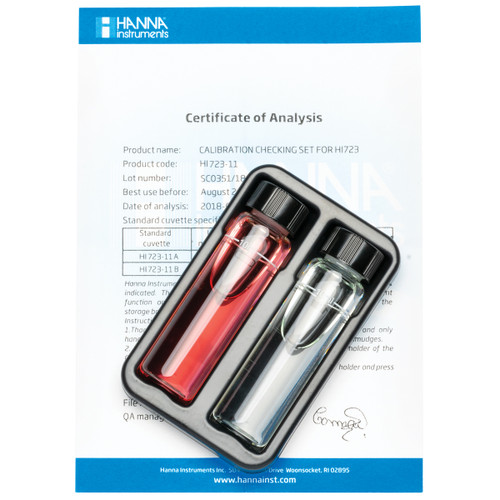 Chromium VI High Range Checker HC Calibration Check Set - HI723-11