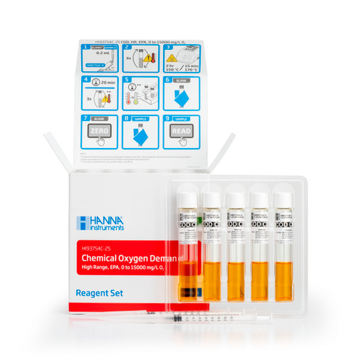 COD High Range Reagent Vials, Dichromate Method (25 tests)