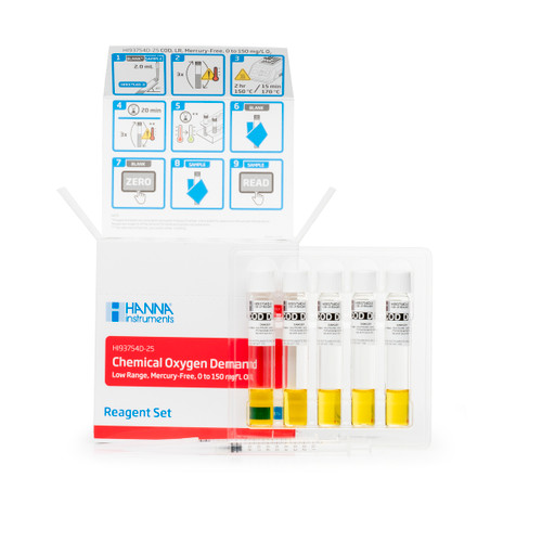 Low Range Reagent Vials, Mercury-Free Method (25 tests)