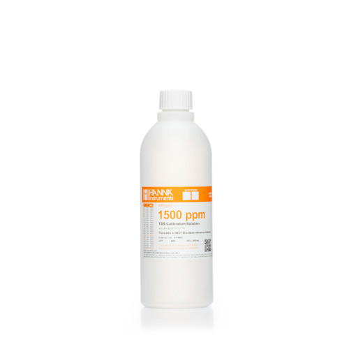 1500 mg/L (ppm) TDS Calibration Solution (500 mL Bottle)