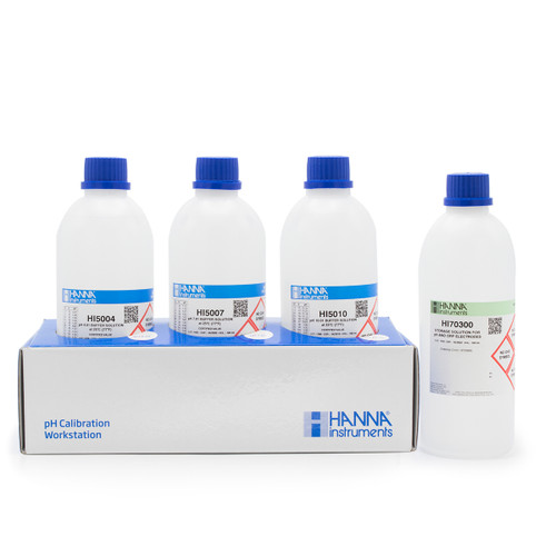HI54710-10 pH 4.01, 7.01 and 10.01 Technical Calibration Solutions
