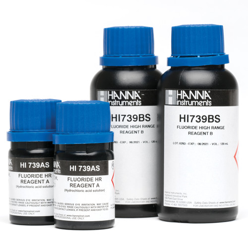 Fluoride High Range Checker® HC Reagents (25 Tests) - HI739-26