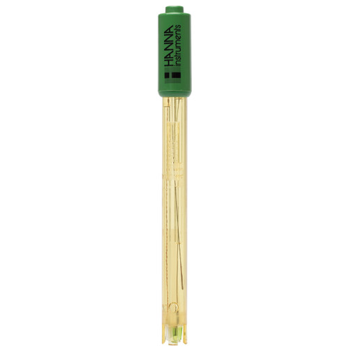 pH Electrode with Built-In Temperature Sensor and DIN Connector for Field Applications