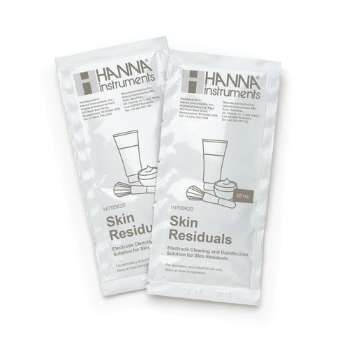 Cleaning and Disinfection Solution for Skin Residuals (25 x 20 mL Sachets) - HI700620P