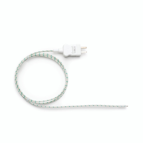 K-type thermocouple wire probe with  fiberglass insulated cable and exposed sensor