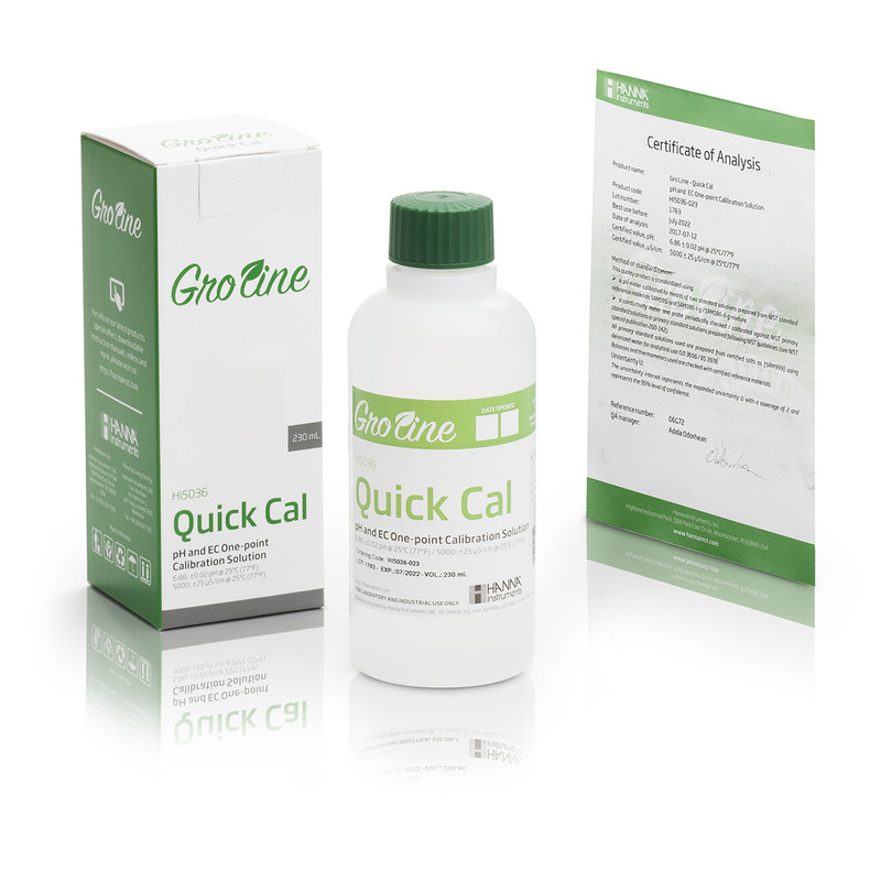 Quick Calibration Solution for GroLine pH and EC Meters (500 ml