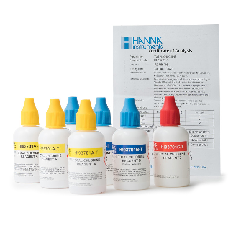 Total Chlorine Reagents (300 tests) - HI93711-03