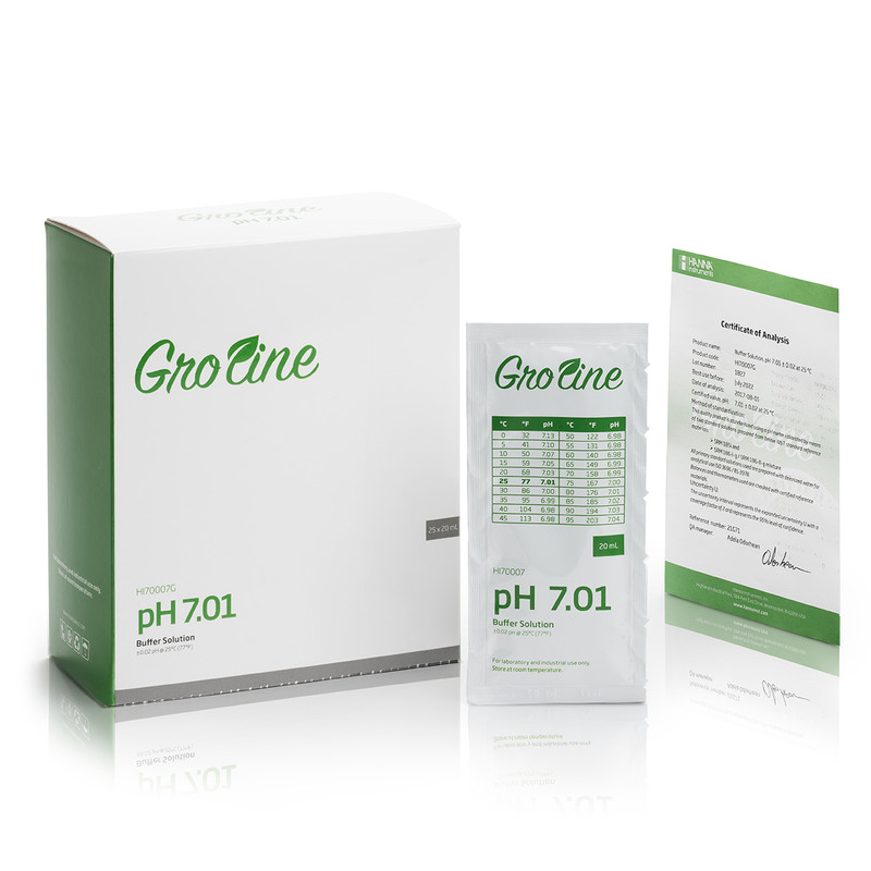 GroLine pH 4.01 Buffer Sachets, 20 mL (25 pcs.) - HI70004G