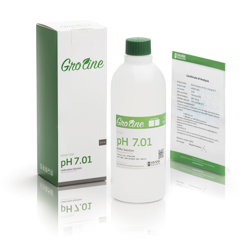 Quick Calibration Solution for GroLine pH and EC Meters (500 ml