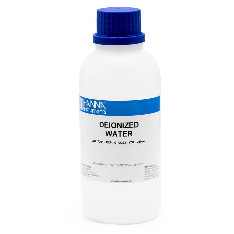 Deionized Water, 250 mL bottle - HI70436m