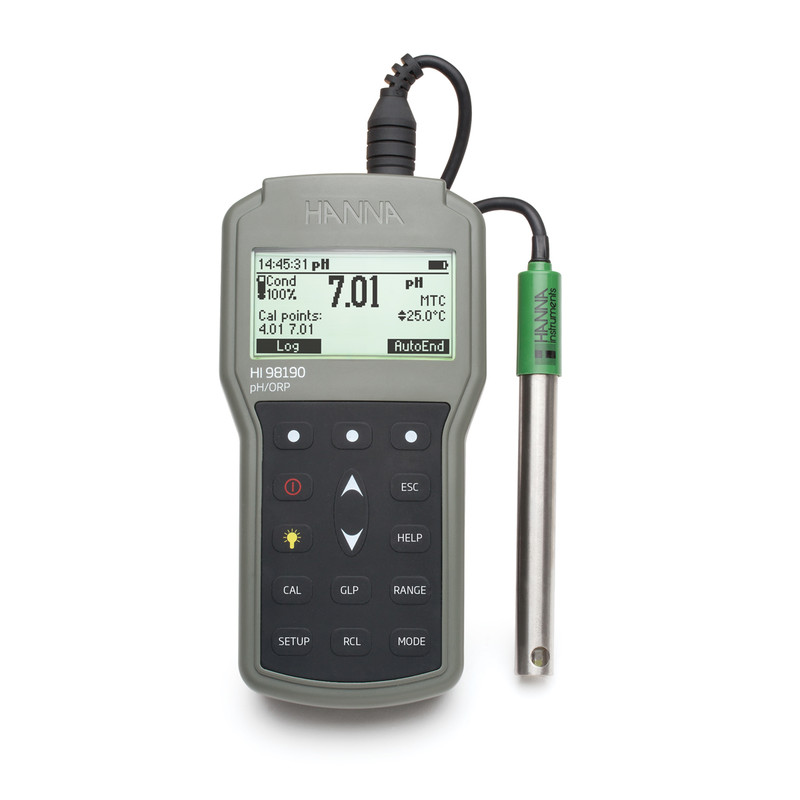 ハンナ　測定機　3点セット Waterproof Portable pH/pH-mV/ORP/Temperature Meter with