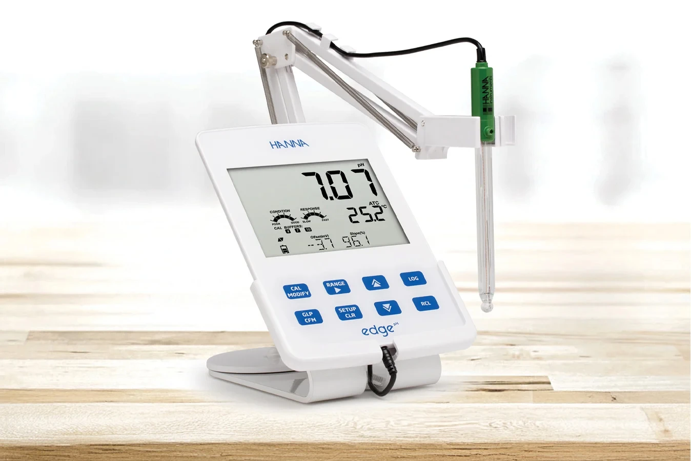 A meter that stands out in a busy lab