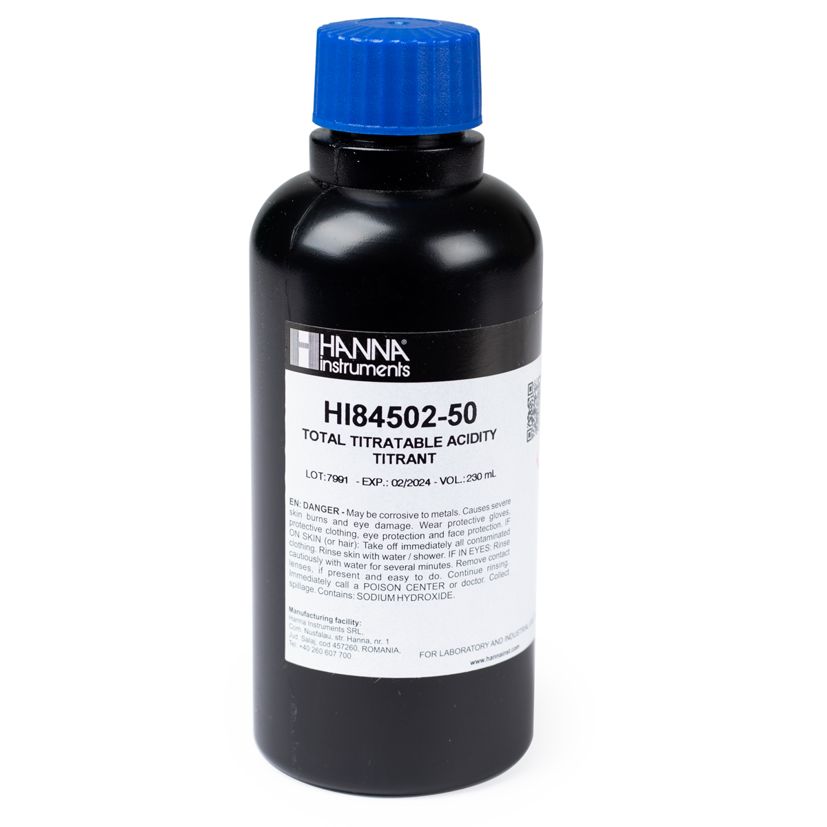 H a naページ Titrant for Titratable Acidity in Wine Mini Titrator - HI84502-50