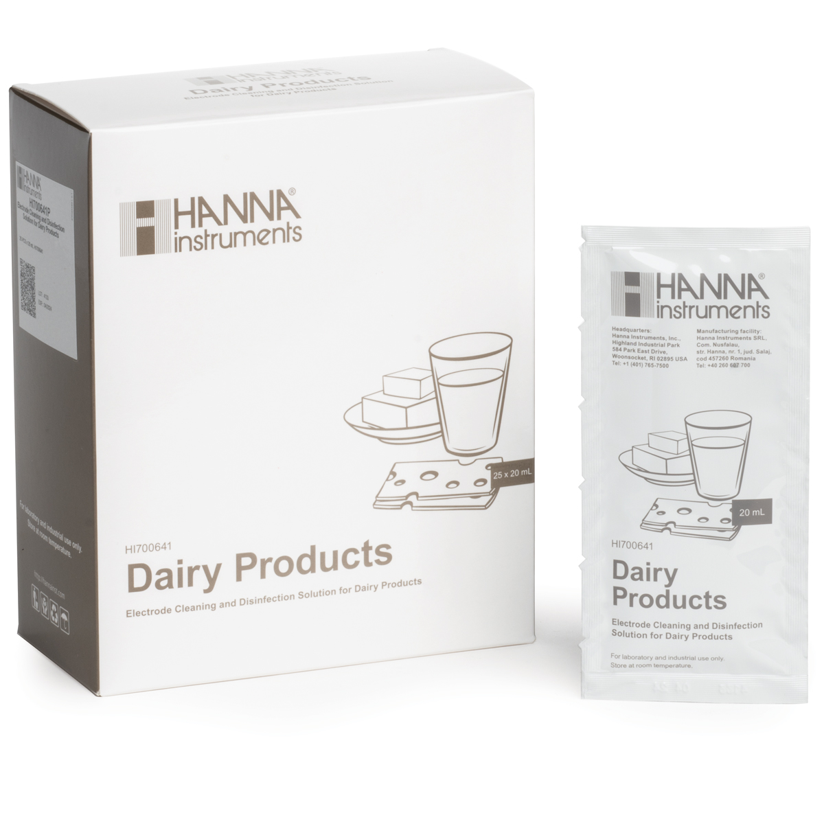 HI700641P Cleaning & Disinfection Solution for Dairy Products (25