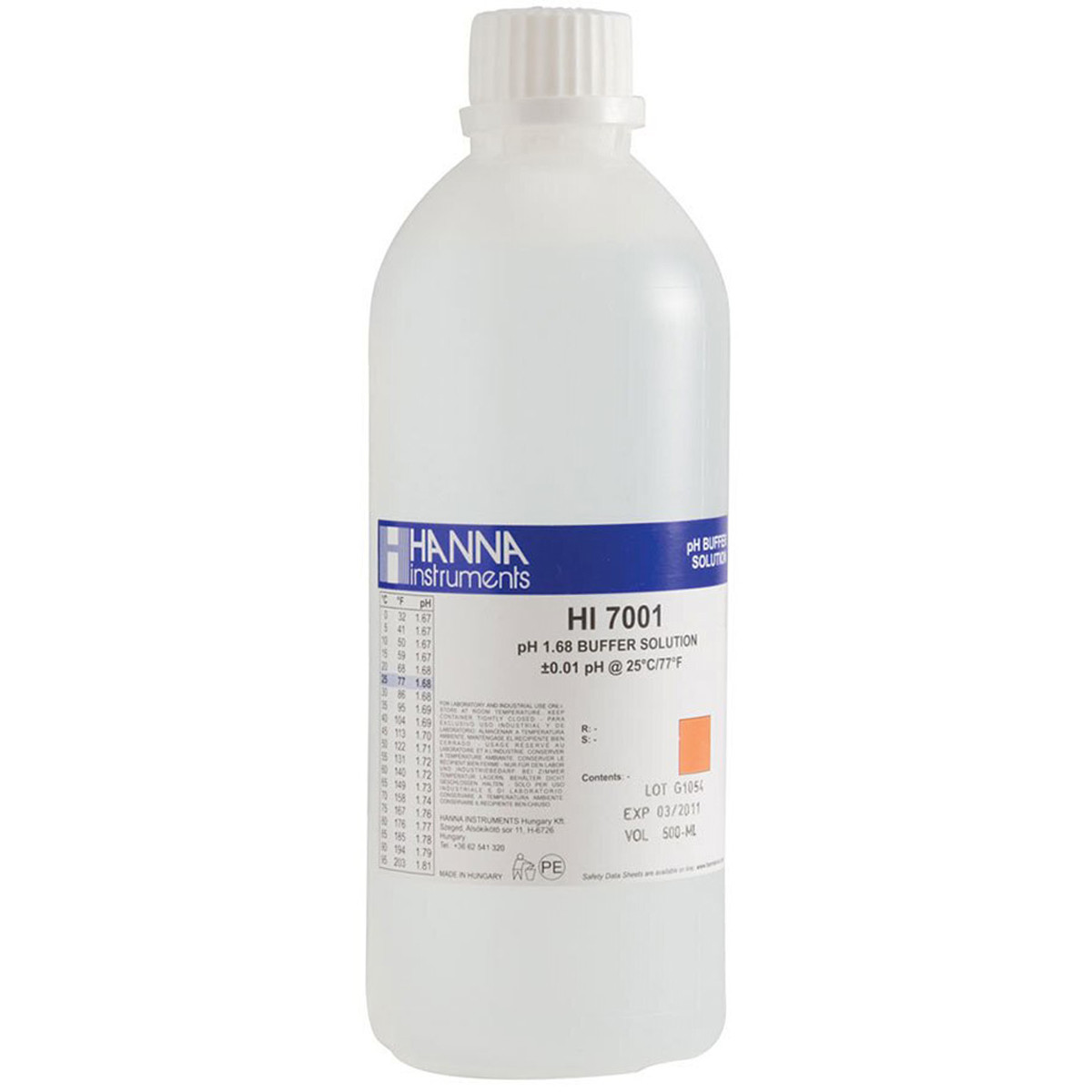 pH 1.68 Calibration Solution (500 mL)