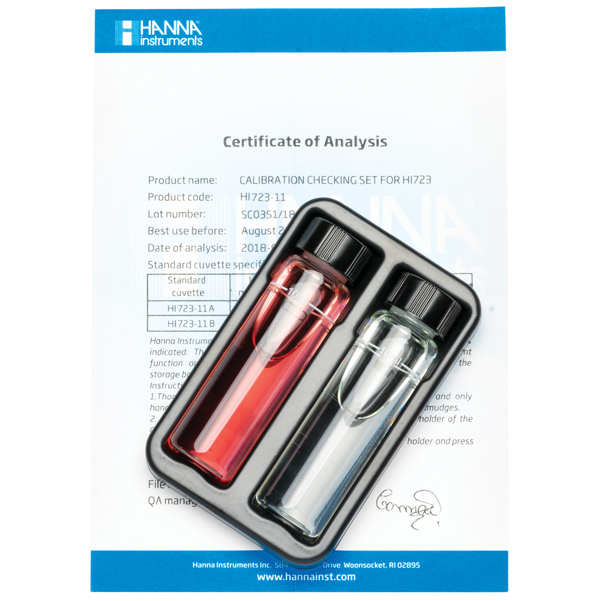 Chromium VI High Range Checker® HC Calibration Check Set