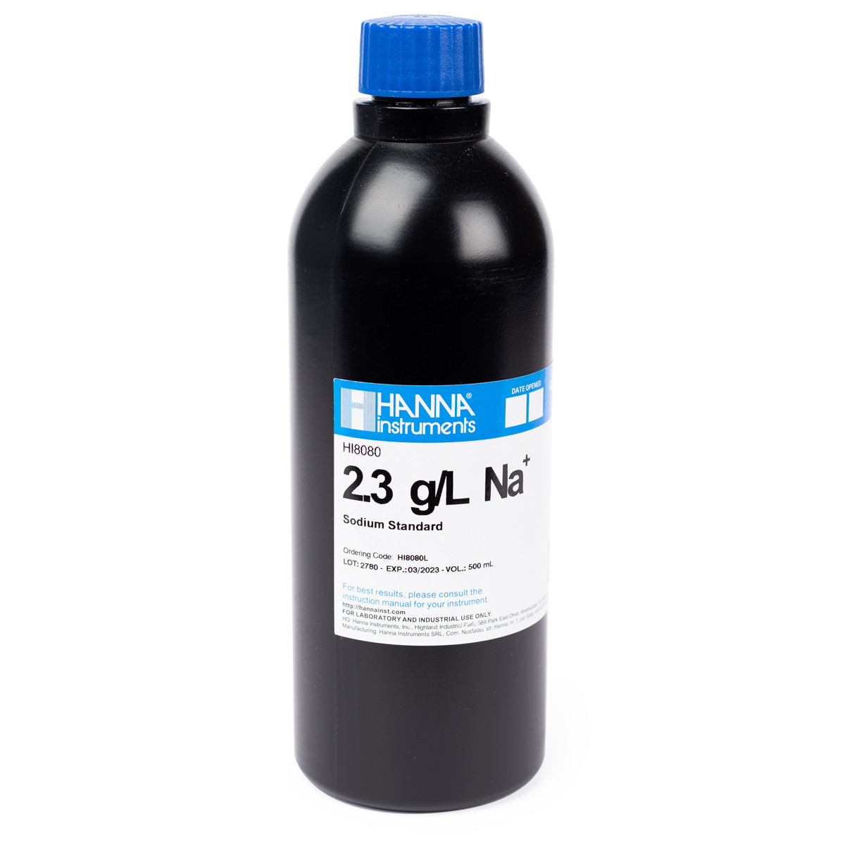 2.3 g/L Na⁺ Standard Solution in FDA bottle (500 mL)