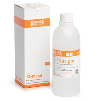 12.41 g/L (ppt) TDS Calibration Solution (500mL Bottle)