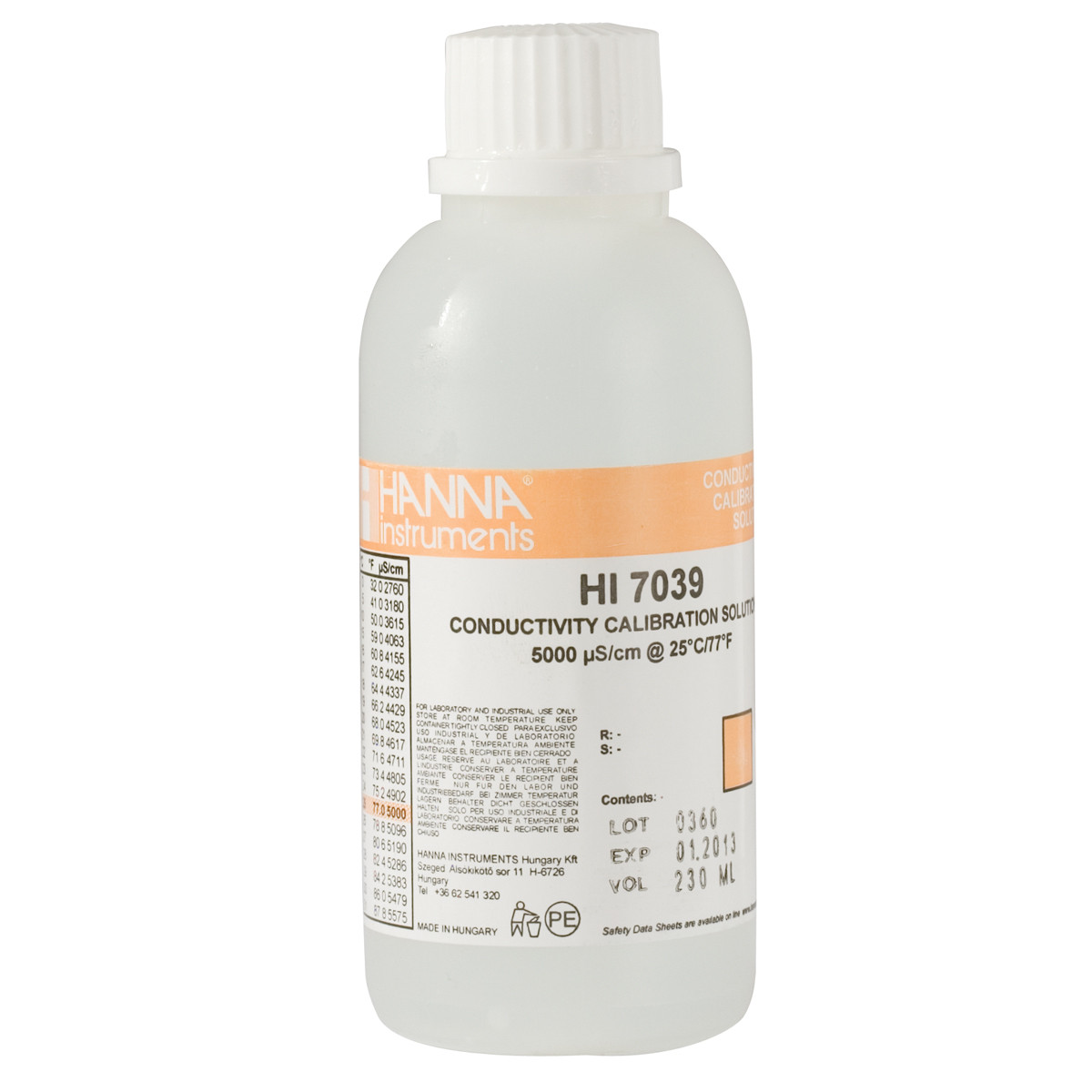 5000 µS/cm Conductivity Standard (230 mL Bottle)