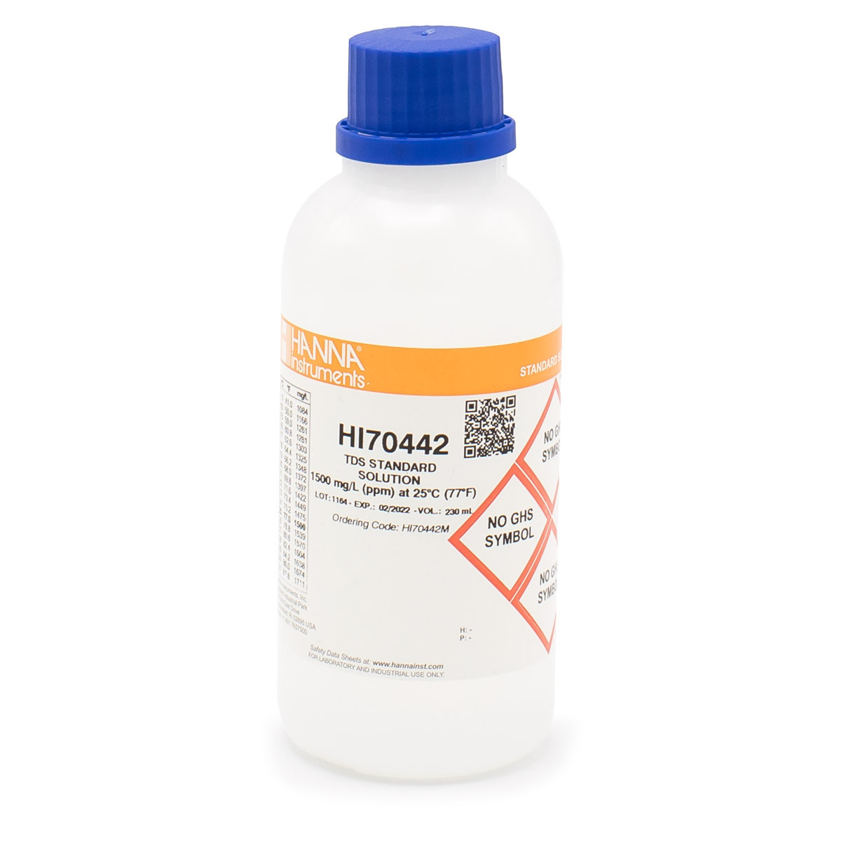 1500 mg/L (ppm) TDS Calibration Solution (230 mL Bottle)