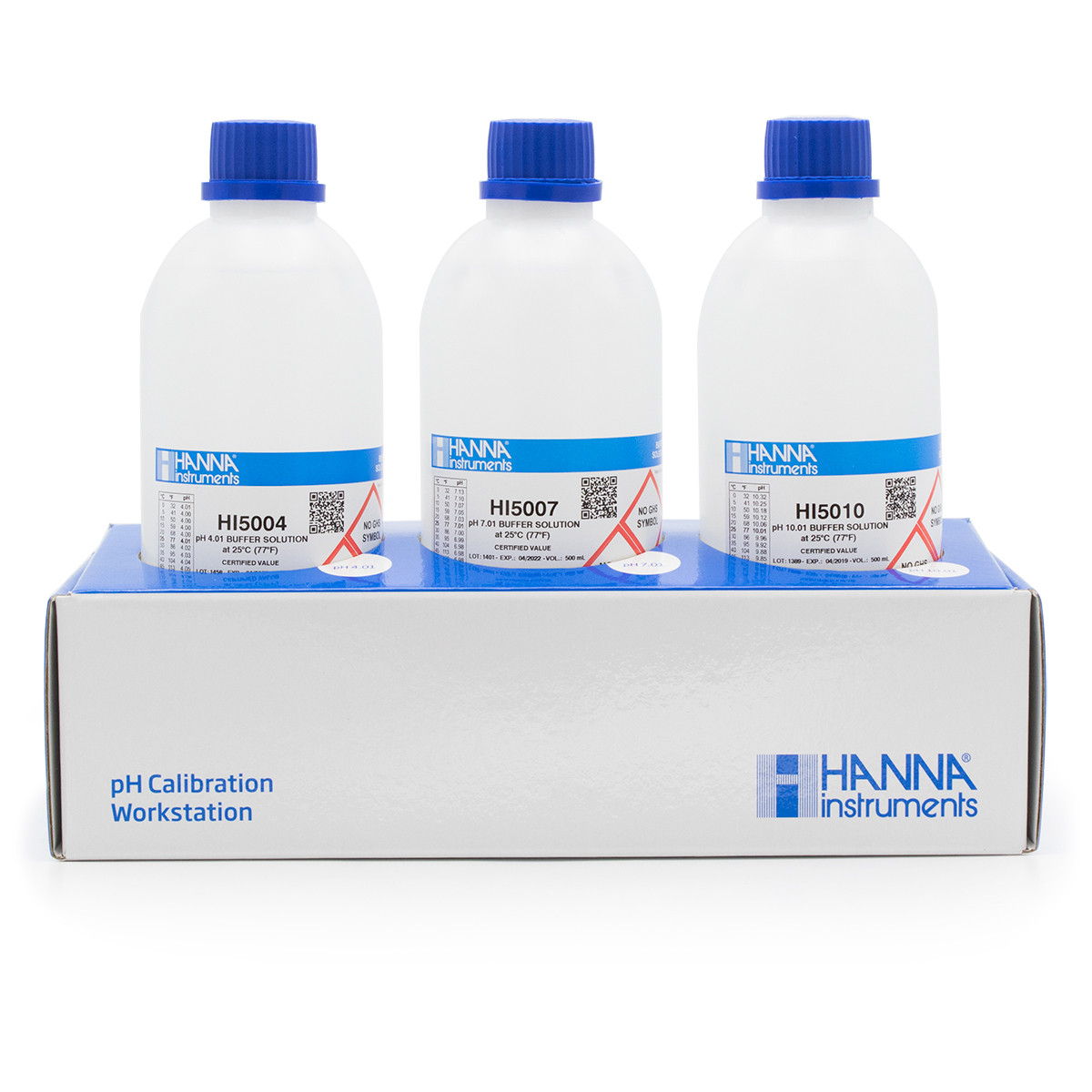 pH 4.01, 7.01 and 10.01 Technical Calibration Solutions (3 x 500 mL)