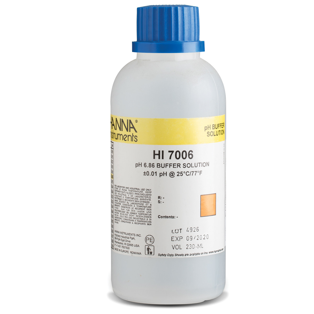 pH 6.86 Calibration Solution (230 mL)