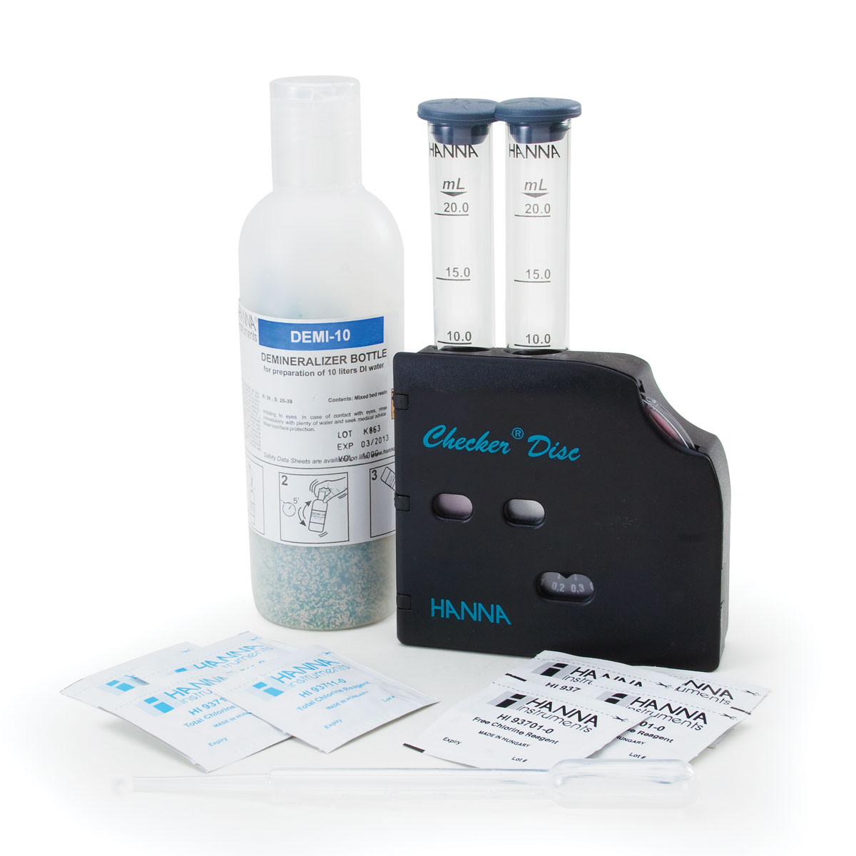 Chloramine Test Kit with Electronic Meter, in plastic case (WC) - WET  INTERNATIONAL, INC.