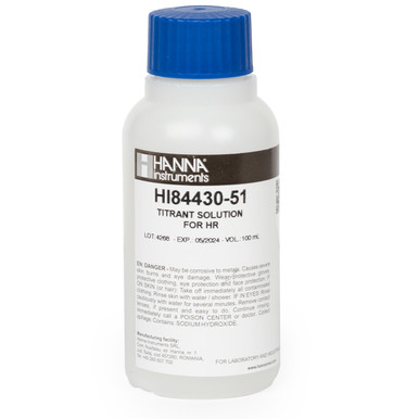 High Range Titrant for Titratable Acidity in Water Titrator