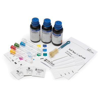 Hanna pH/リン酸計 + 試薬・試験管セット NPK Soil Test Kit - HI3896