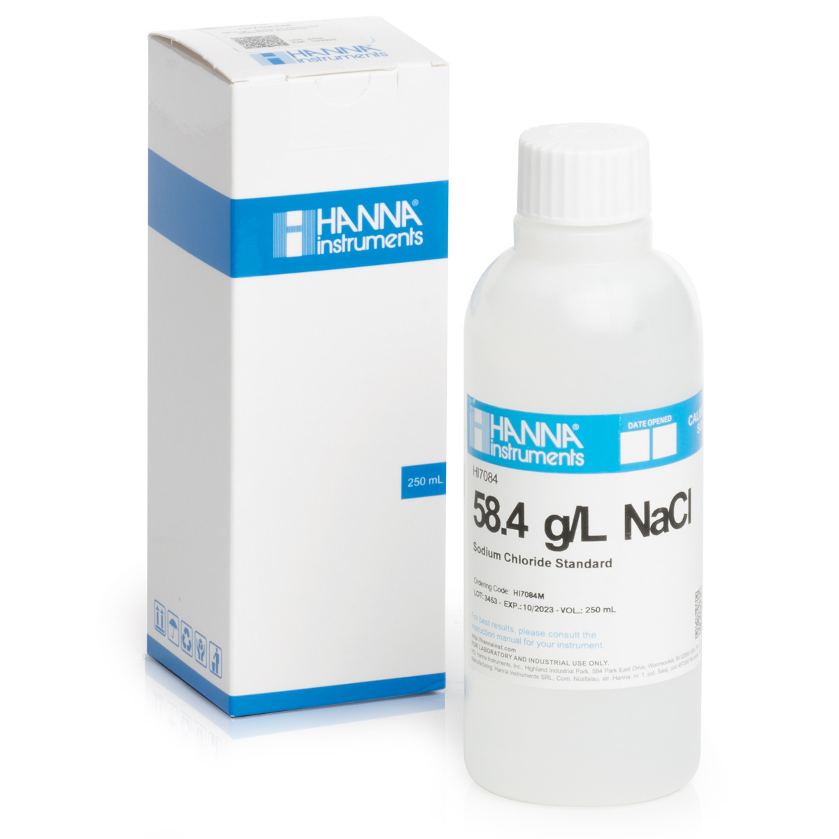 58.4 g/L NaCl Standard Solution (230 mL Bottle)