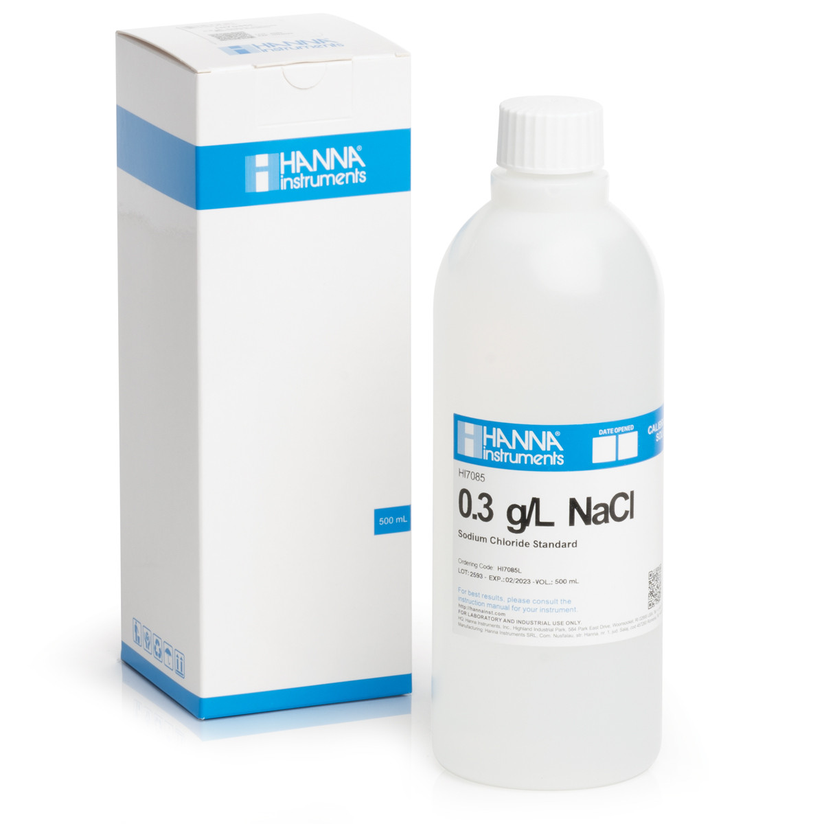 0.3 g/L NaCl Standard Solution (500 mL)