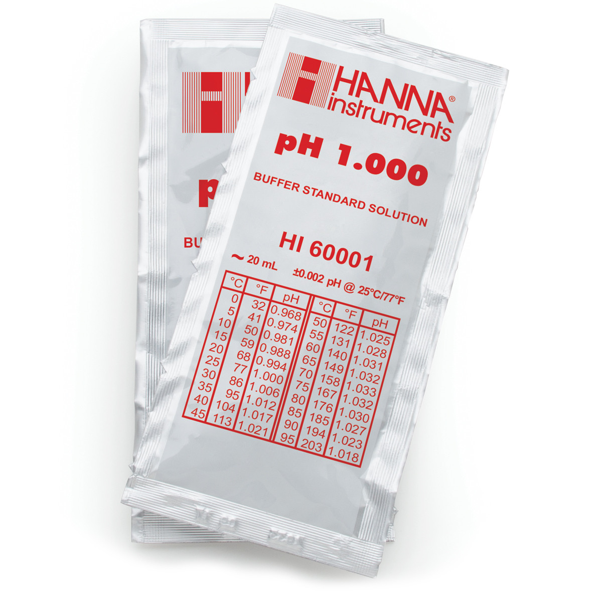 pH 1.000 Millesimal Buffer Solution (25 x 20 mL) Sachets